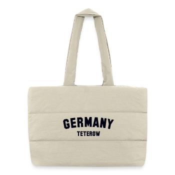 Teterow (en anglais seulement) - Sac shopping matelassé - blanc naturel - Devant