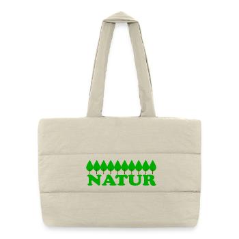 NATURE - Puffer Shopping Bag - natural - Front