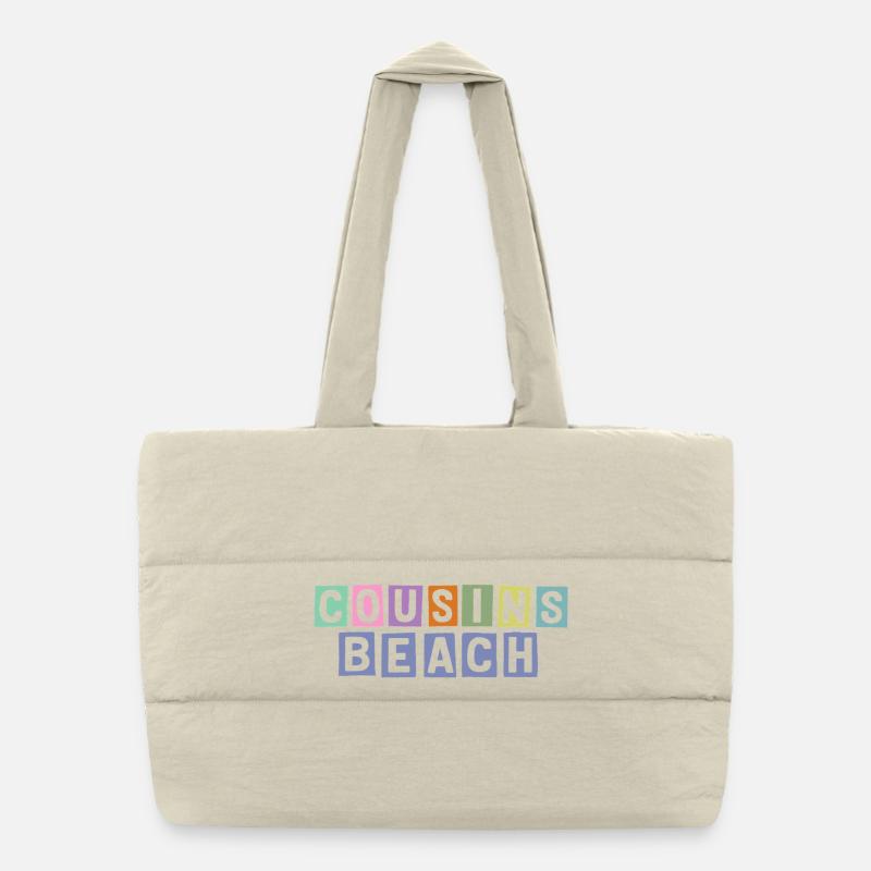 Plage des Cousins – Ambiance estivale Sac shopping matelassé