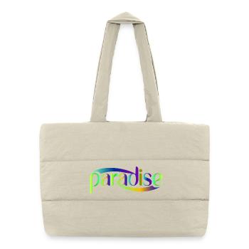 Conception du scénario Paradise Rainbow - Sac shopping matelassé - blanc naturel - Devant