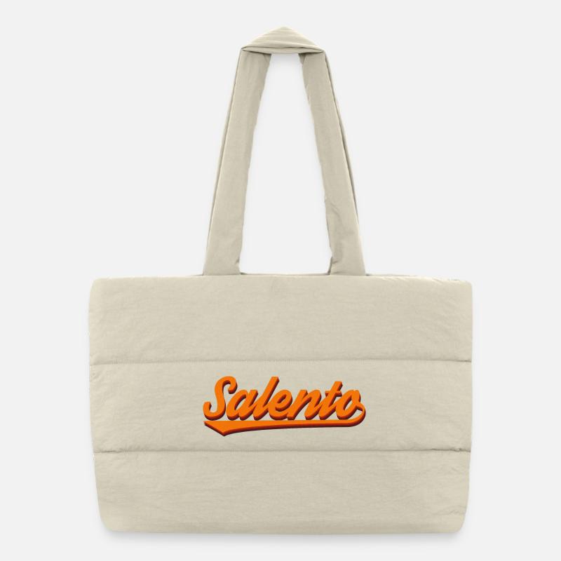 Salento Retro 3D Orange Puffer Shopping Bag