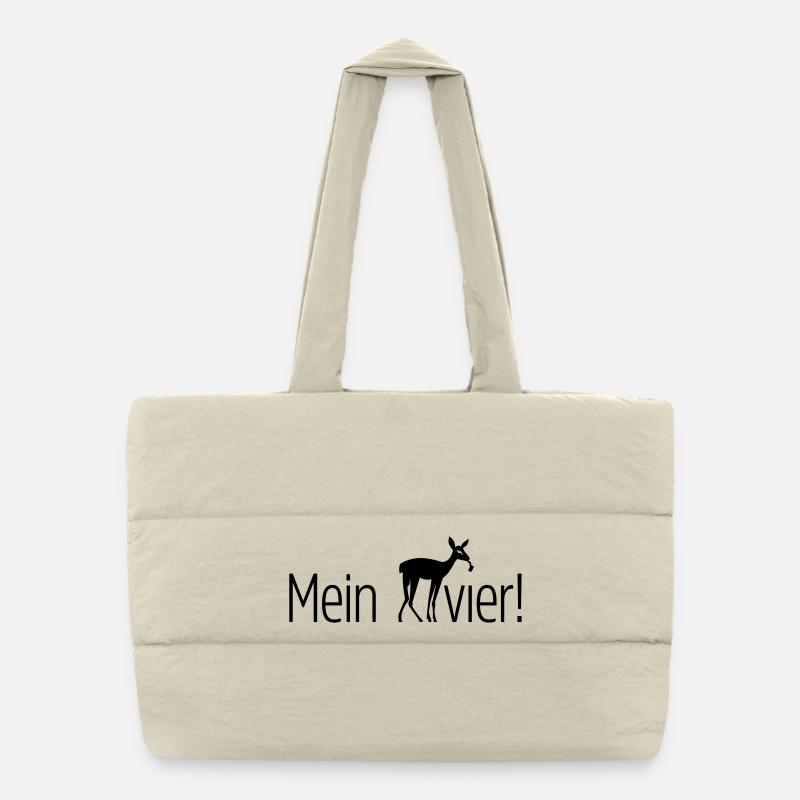 Mein REHvier Revier Puffer-Einkaufstasche