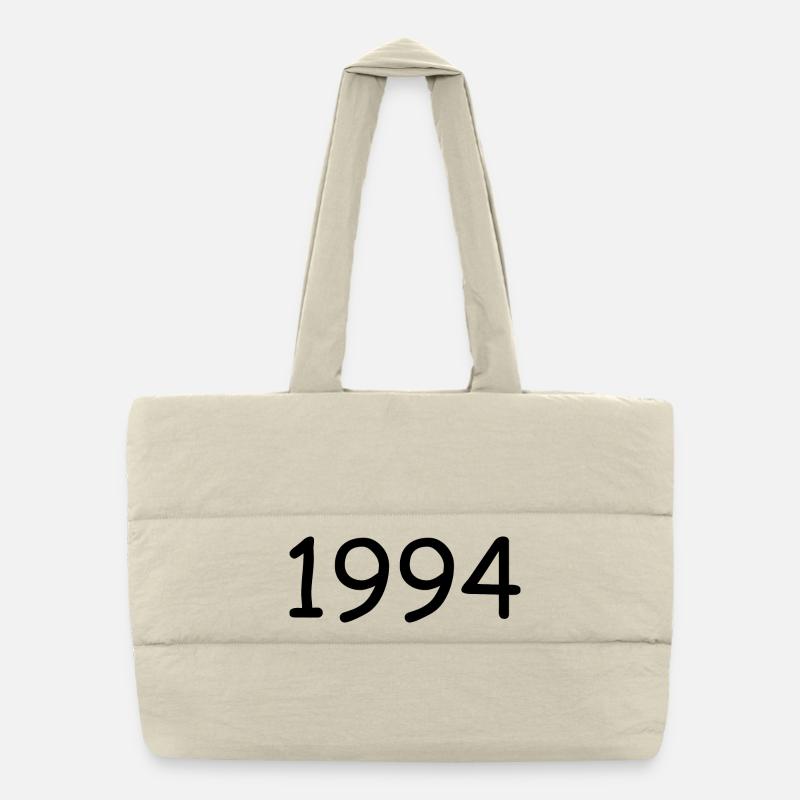 1994 30.Geburtstag birthday Vorlage weiß Puffer-Einkaufstasche