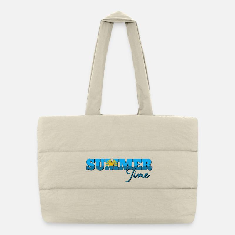 Summer Time Puffer Shopping Bag