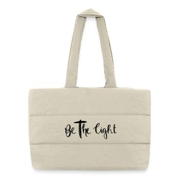 be the light - Puffer Shopping Bag - natural - Front