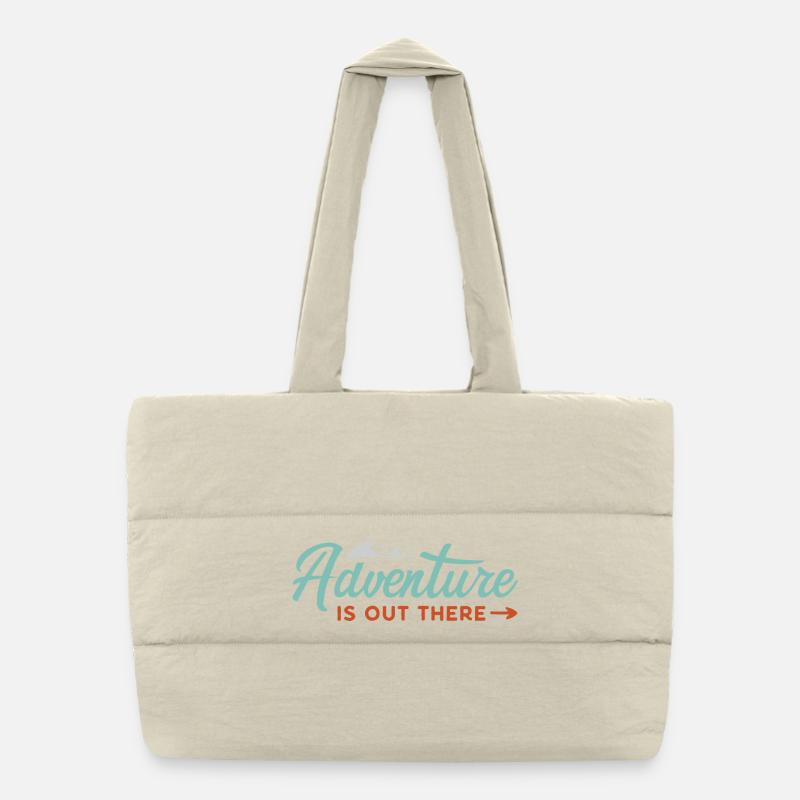 Adventure is Out There Puffer Shopping Bag