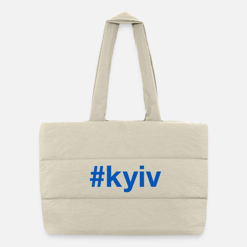 KYIV Kiev Ukraine Hashtag Sac shopping matelassé