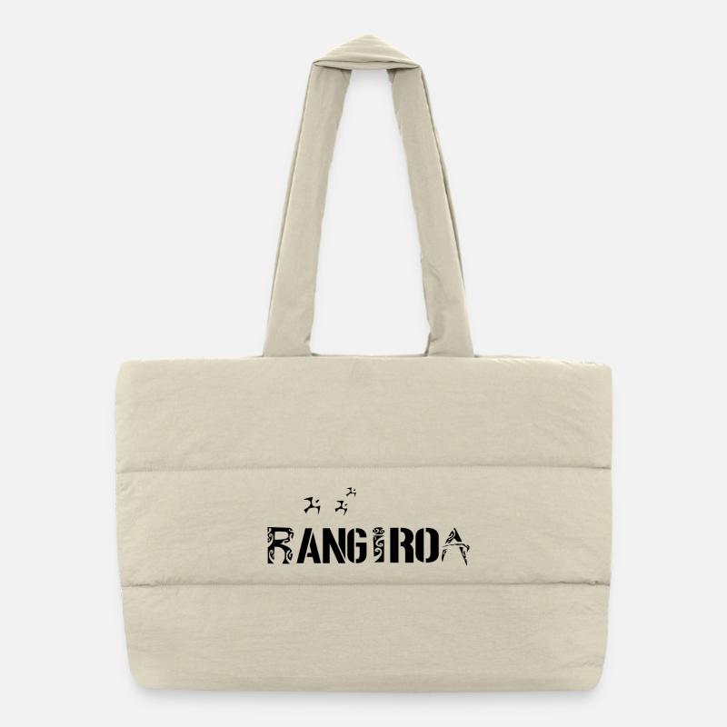 RANGIROA (Schwarz) Puffer-Einkaufstasche