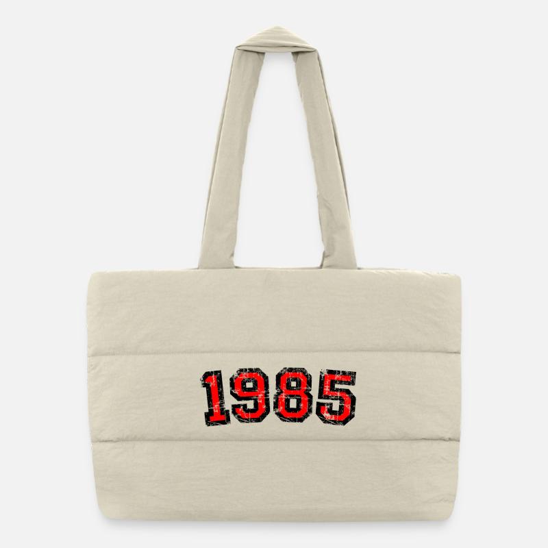 Année 1985 Année anniversaire Sac shopping matelassé