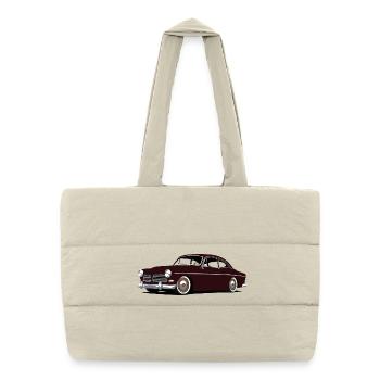serie 120 simple custom - Sac shopping matelassé - blanc naturel - Devant