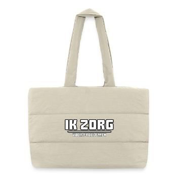 I of... for problems # - Puffer Shopping Bag - natural - Front