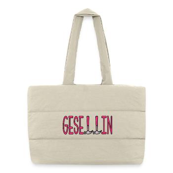 Artisane Compagne - Sac shopping matelassé - blanc naturel - Devant