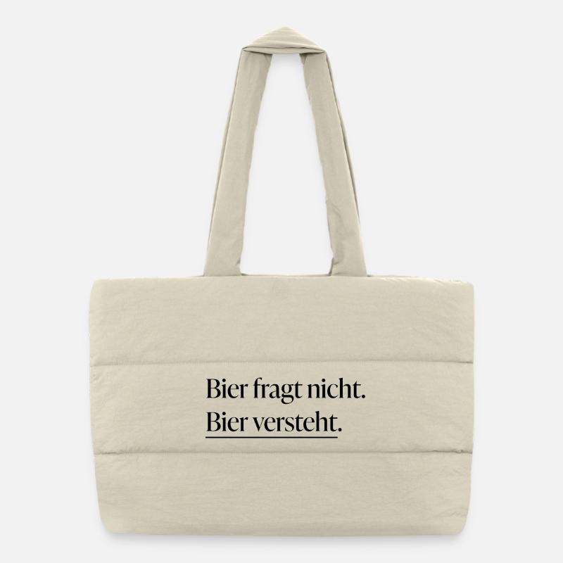 Bier versteht Puffer-Einkaufstasche