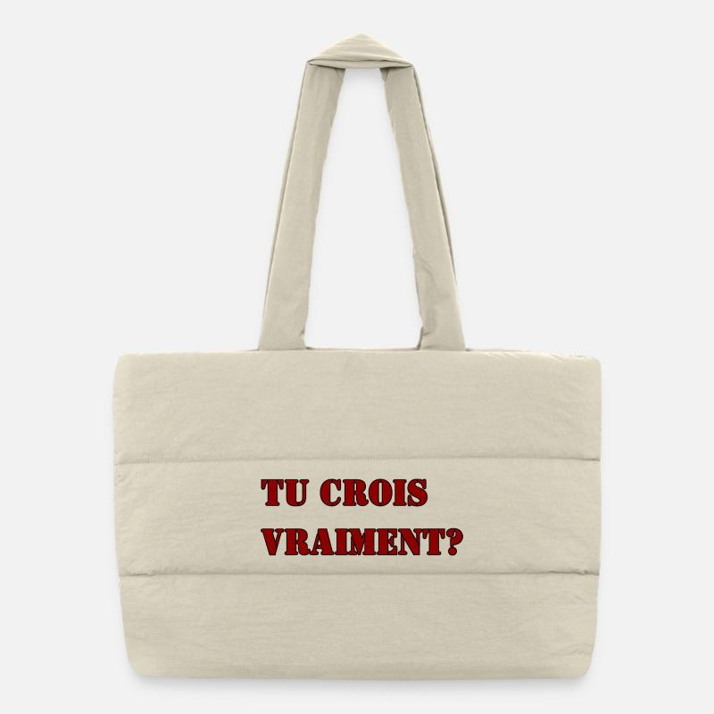 Sac shopping matelassé