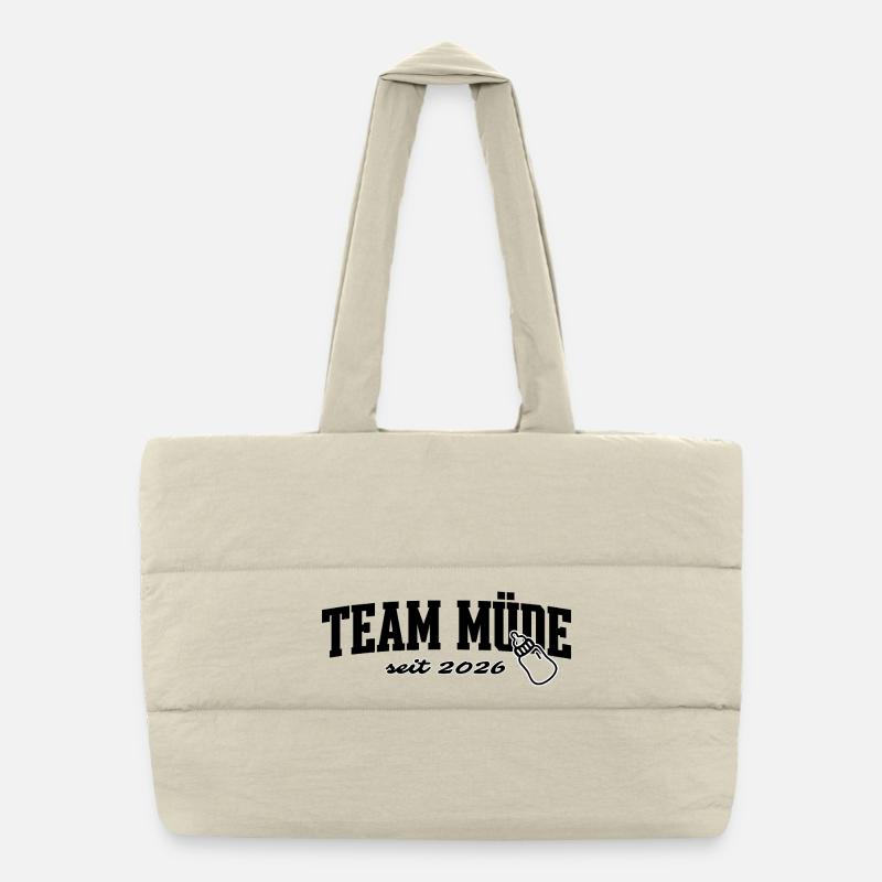 Maman - Papa - Équipe Fatiguée - Bébé Sac shopping matelassé