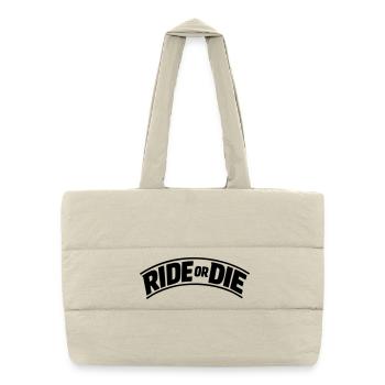 Rouler ou mourir - Sac shopping matelassé - blanc naturel - Devant