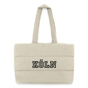 Köln - Puffer-Einkaufstasche - Naturweiß - Vorne