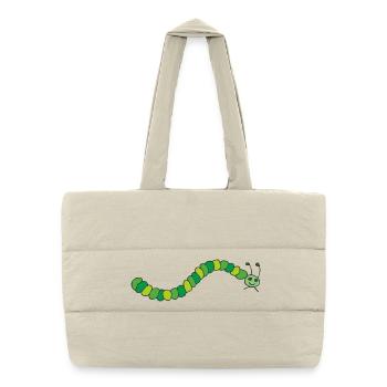 chenille - Sac shopping matelassé - blanc naturel - Devant