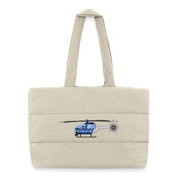 Police Helicopter Pilot - Puffer Shopping Bag - natural - Front