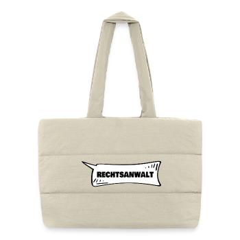 Azubi Rechtsanwalt - Puffer-Einkaufstasche - Naturweiß - Vorne