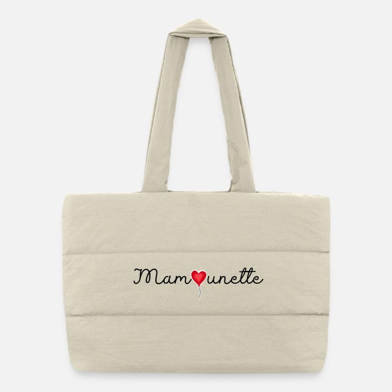Mamounette - Idée cadeau maman et grossesse  Sac shopping matelassé