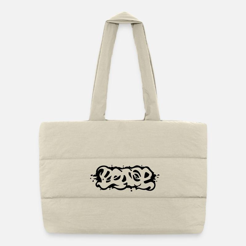 Peace Puffer-Einkaufstasche