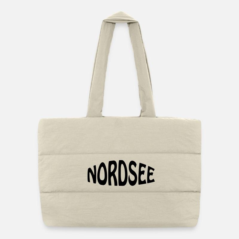 NORDSEE - Puffer-Einkaufstasche - Naturweiß