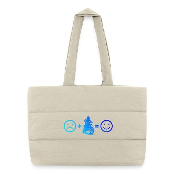 Motocross Vibes for Motocross - Puffer Shopping Bag - natural - Front