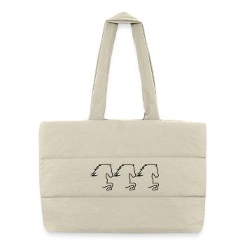 Tölter Trio - Sac shopping matelassé - blanc naturel - Devant