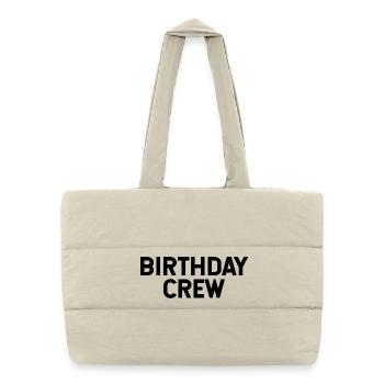 Équipe d’anniversaire du Geburtstag - Sac shopping matelassé - blanc naturel - Devant