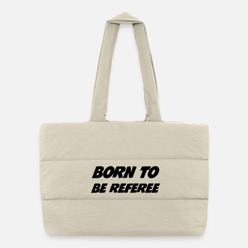 Referee - Schiedsrichter Arbitre - Sport - Match Puffer-Einkaufstasche