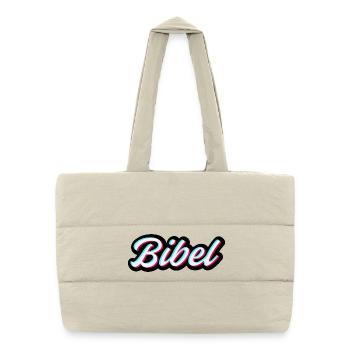 Bible, la Bible la Parole de Dieu Jésus Fils de Dieu - Sac shopping matelassé - blanc naturel - Devant
