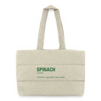 SPINACH - Puffer Shopping Bag - natural - Front