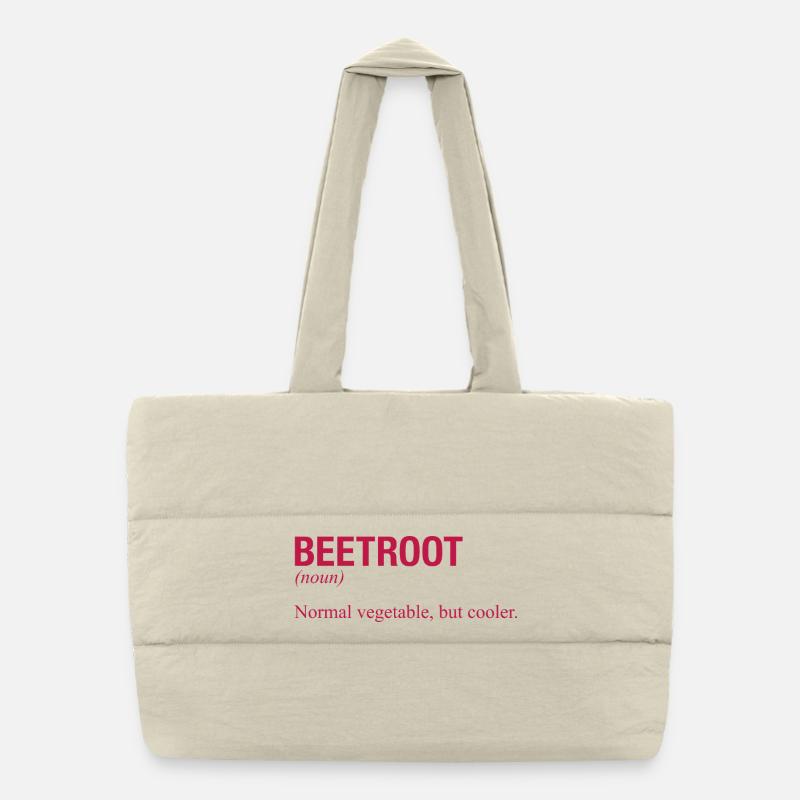 BETTERAVE ROTE BETE Sac shopping matelassé