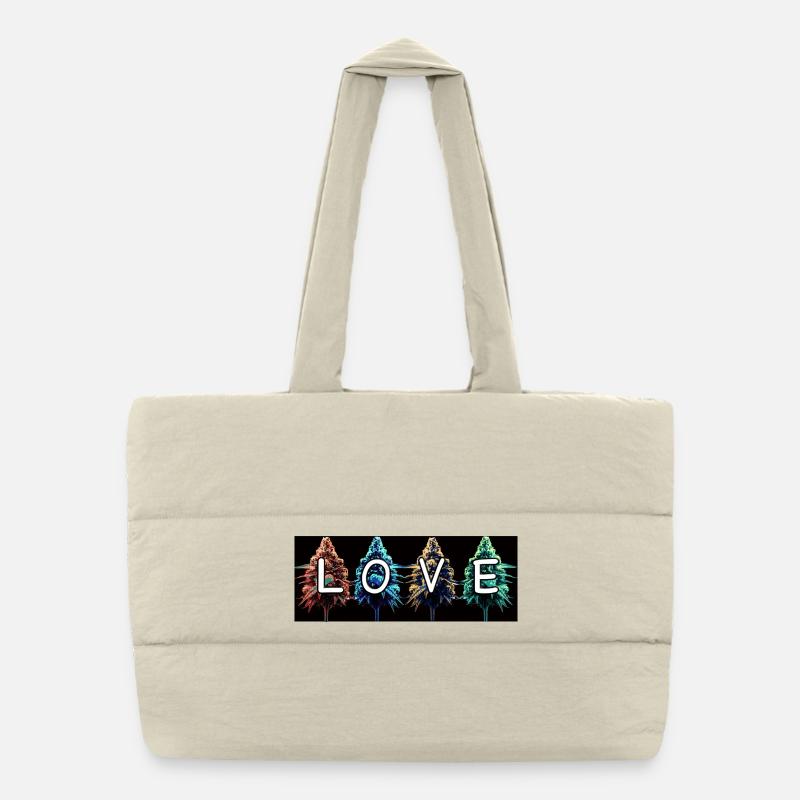 Bud Love Puffer-Einkaufstasche