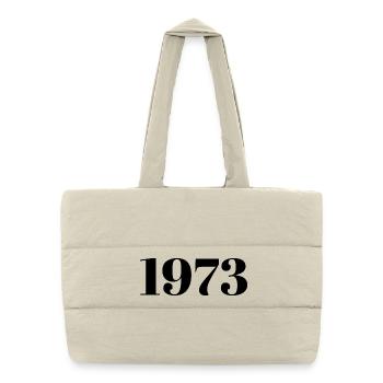 1973 Vintage 1973 Retro 1973 Geburtstag 1973 - Puffer-Einkaufstasche - Naturweiß - Vorne