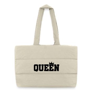 queen - Puffer Shopping Bag - natural - Front