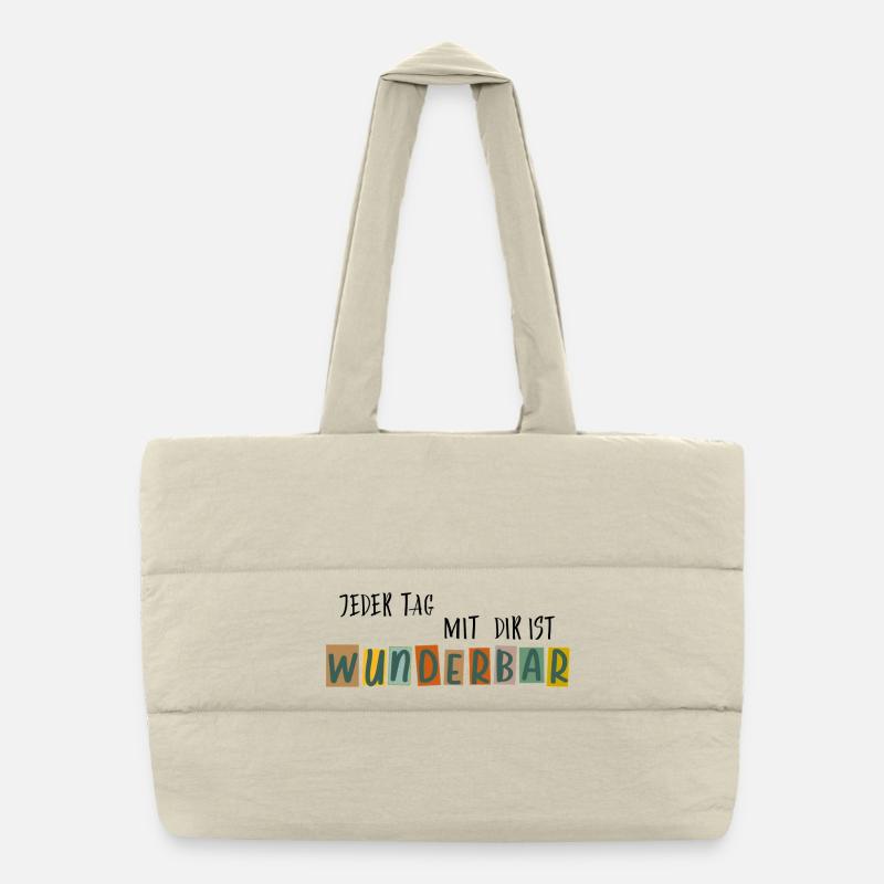 Wunderbar  Puffer-Einkaufstasche