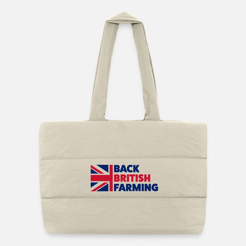 Back British Farming Puffer Shopping Bag