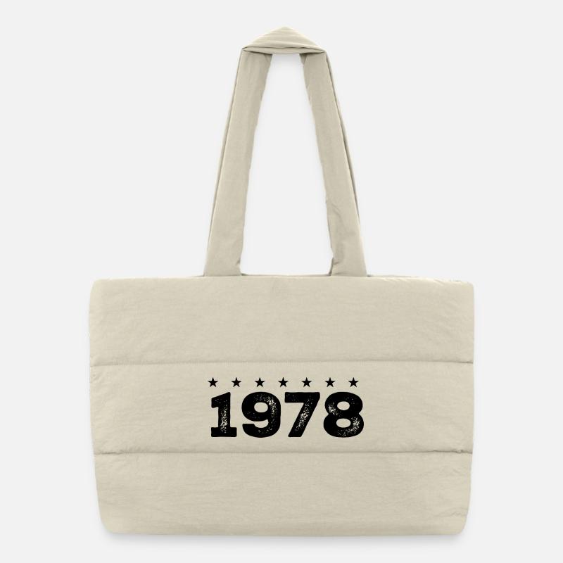 Made in 1978 Puffer Shopping Bag