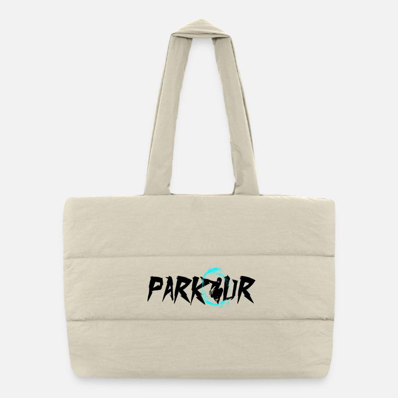 Parkour - Sac shopping matelassé - blanc naturel