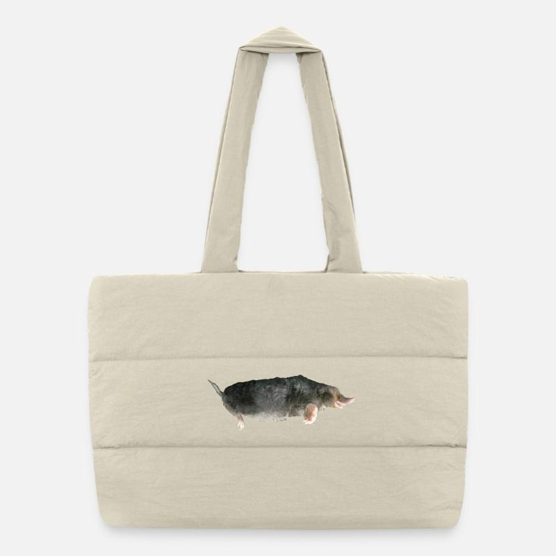 Taupe Sac shopping matelassé