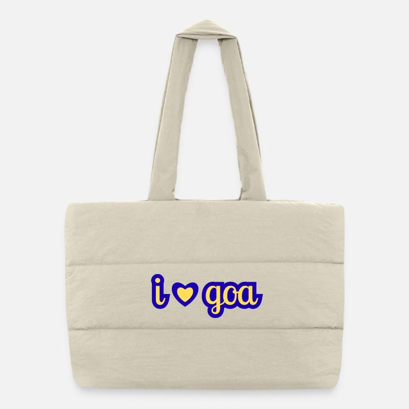 J’adore le design du cœur de Goa Sac shopping matelassé
