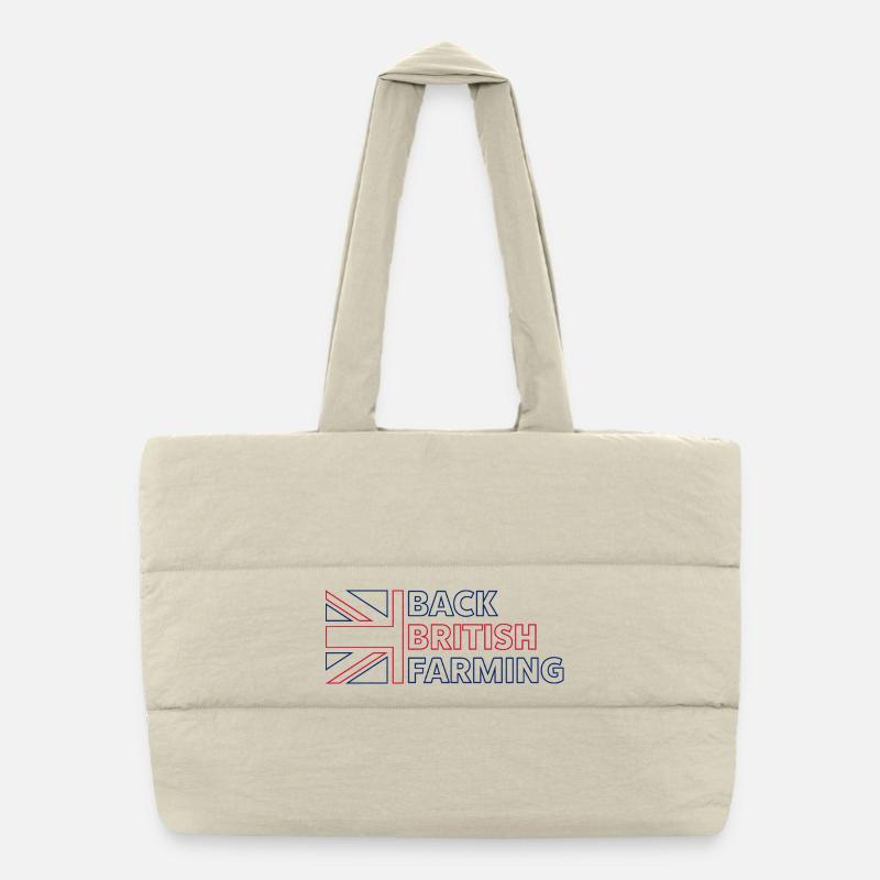 Arrière de l’emblème agricole britannique Sac shopping matelassé