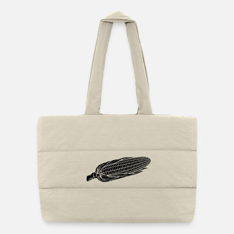 Silhouette maïs sur épi Sac shopping matelassé