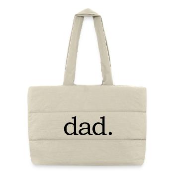 dad - dad - Puffer Shopping Bag - natural - Front