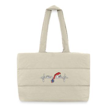Norway Camper Norwegen Camping Design - Puffer Shopping Bag - natural - Front