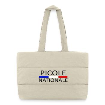 Picole nationale - Sac shopping matelassé - blanc naturel - Devant