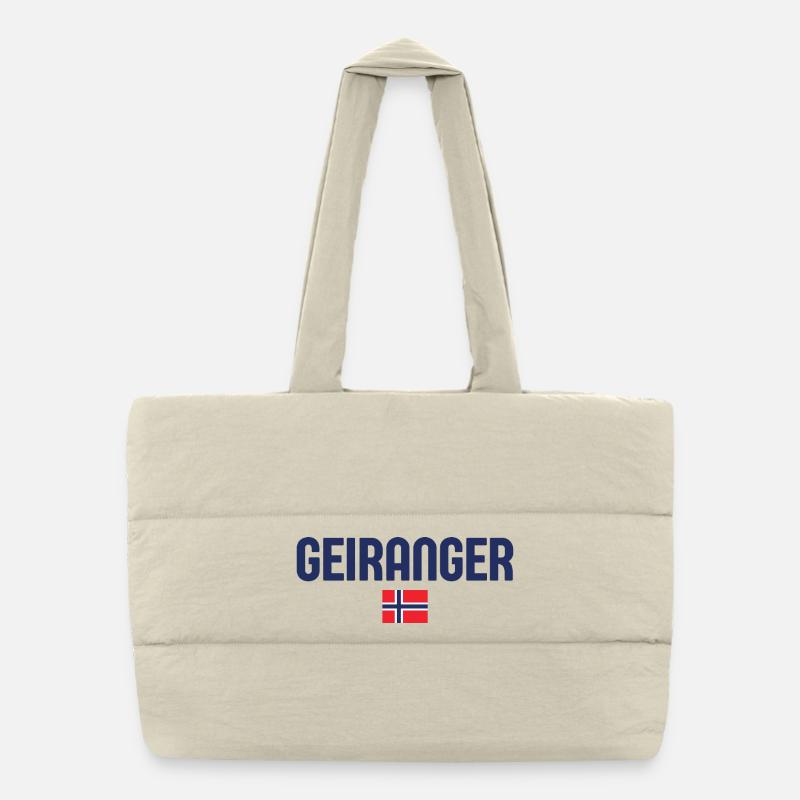 GEIRANGER Norwegen Puffer-Einkaufstasche