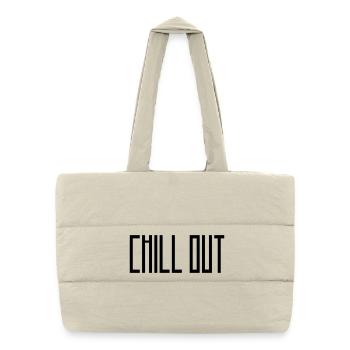 chill_out - Puffer-Einkaufstasche - Naturweiß - Vorne